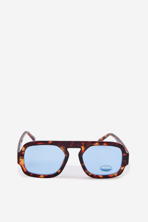 Moteriškas Akiniai nuo saulėssuFiltrem UV rudos-mėlynos spalvos