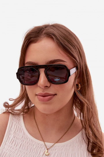 Moteriškas Akiniai nuo saulėssuFiltrem UV juodos spalvos 2