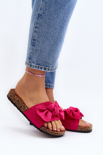 Moteriškas Šlepetėssusu kaspinėliais rožinės spalvos Ezephira 2