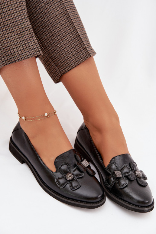 batai Moteriškas su plačiais kulniukais Su puošniaisi su gėlių motyvaisami juodos spalvos Tavillette