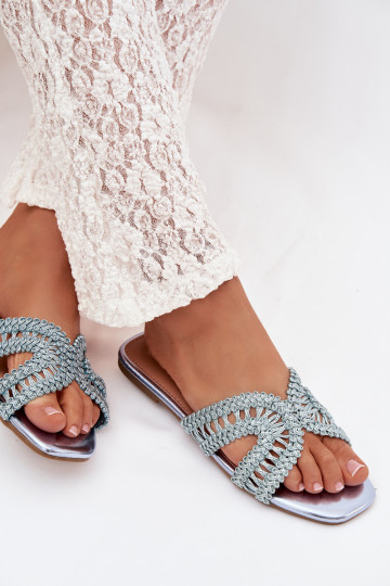 Šlepetės Moteriškas butas mėlynos spalvos Fariella