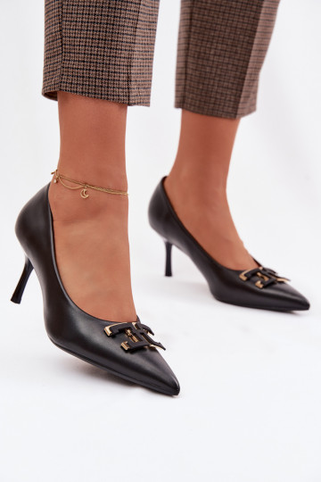 aukštakulniai bateliai Bateliai su ornamentais Eko Oda juodos spalvos Fivara 2