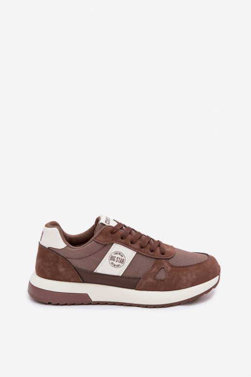 sportiniai bateliai Sneakers modelio batai vyrams Big Star TT174353 rudos spalvos