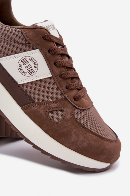 sportiniai bateliai Sneakers modelio batai vyrams Big Star TT174353 rudos spalvos