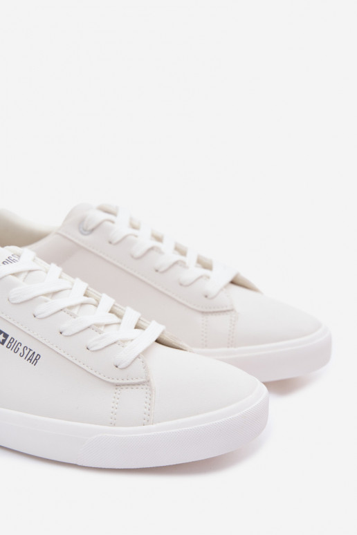 vyrams laisvalaikio batai iš eko odos Big Star TT174001 baltos spalvos