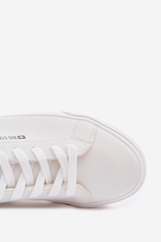 vyrams laisvalaikio batai iš eko odos Big Star TT174001 baltos spalvos