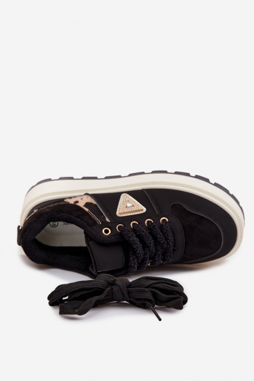 Sneakers modelio batai Moteriškas su platforma juodos spalvos Florinda
