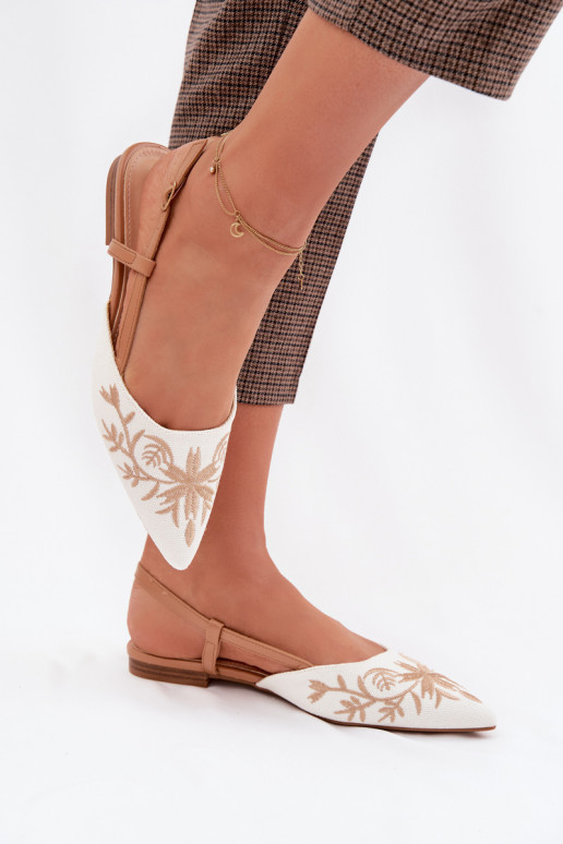 Moteriškos basutėssuHaftem Įjungta lygiapadžiai rudos spalvos Grelia