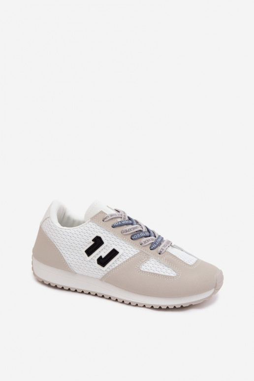 Sneakers modelio batai Moteriškas Su puošniais Suvarstymasm pilkos spalvos Henira