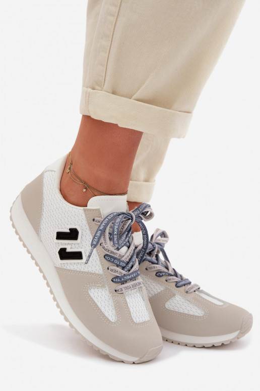 Sneakers modelio batai Moteriškas Su puošniais Suvarstymasm pilkos spalvos Henira