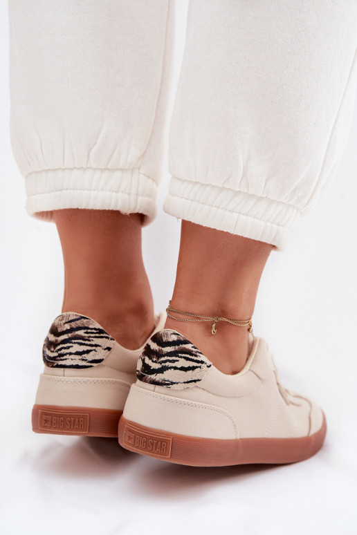 Sneakers modelio batai Moteriškas  Big Star TT274358 smėlio spalvos