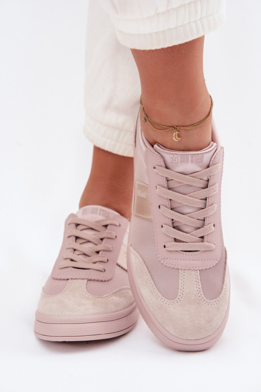 Sneakers modelio batai Moteriškas Big Star TT274157 rožinės spalvos