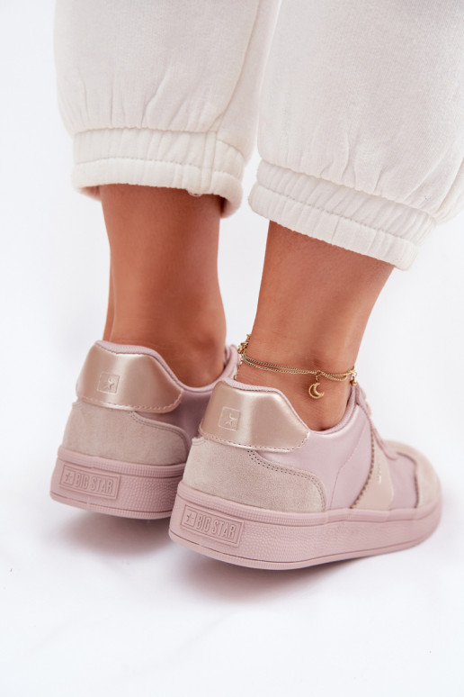 Sneakers modelio batai Moteriškas Big Star TT274157 rožinės spalvos