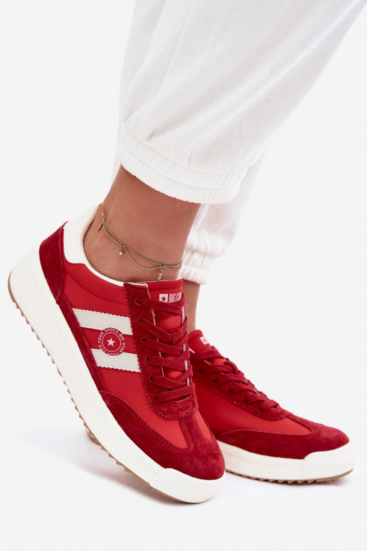 Sneakers modelio batai Moteriškas Big Star TT274158 raudonos spalvos