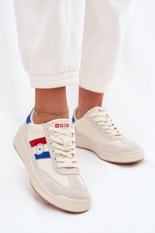 Sneakers modelio batai Moteriškas Big Star TT274161 smėlio spalvos