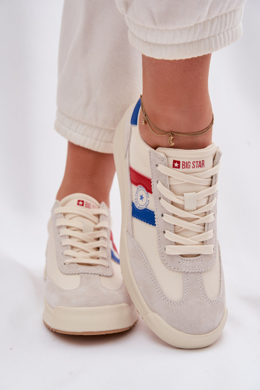 Sneakers modelio batai Moteriškas Big Star TT274161 smėlio spalvos