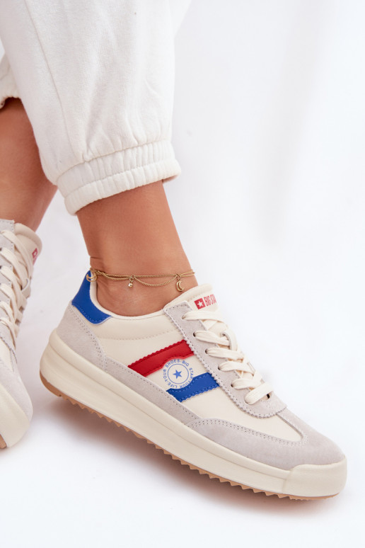 Sneakers modelio batai Moteriškas Big Star TT274161 smėlio spalvos