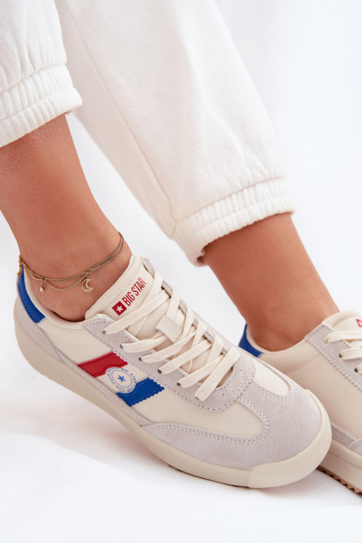 Sneakers modelio batai Moteriškas Big Star TT274161 smėlio spalvos