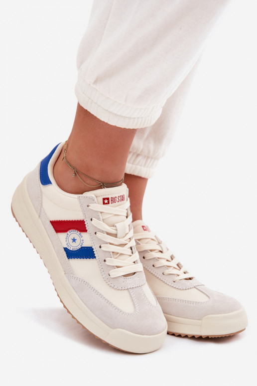 Sneakers modelio batai Moteriškas Big Star TT274161 smėlio spalvos