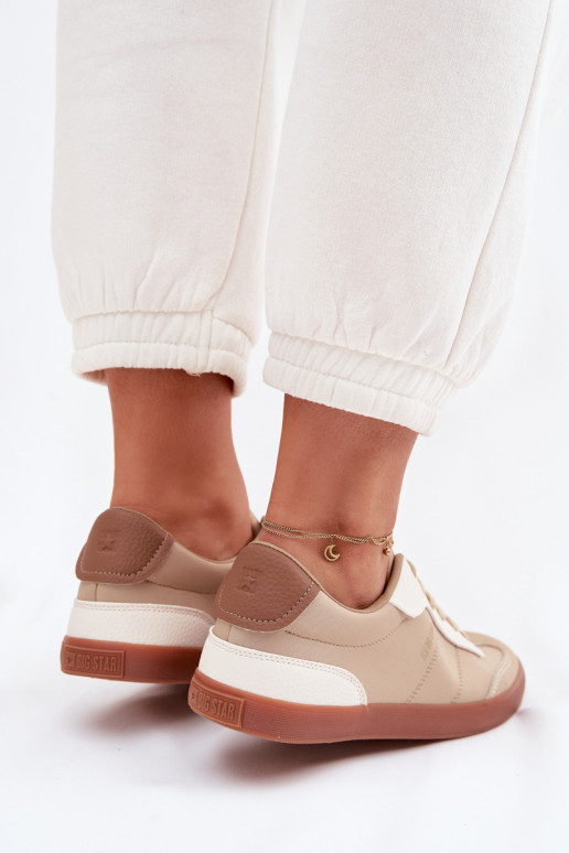 Sneakers modelio batai Moteriškas Big Star TT274420 smėlio spalvos