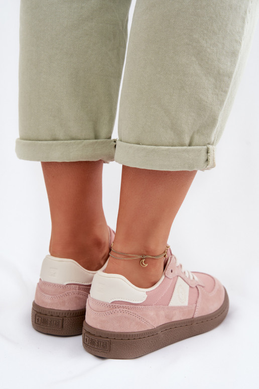 Sneakers modelio batai Moteriškas Big Star TT274175 rožinės spalvos