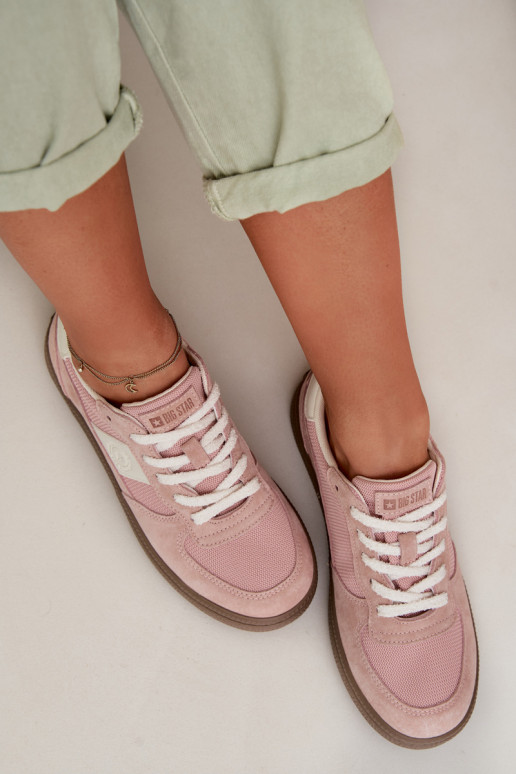 Sneakers modelio batai Moteriškas Big Star TT274175 rožinės spalvos