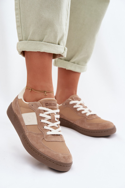 Sneakers modelio batai Moteriškas Big Star TT274177 dramblio kaulo spalvos