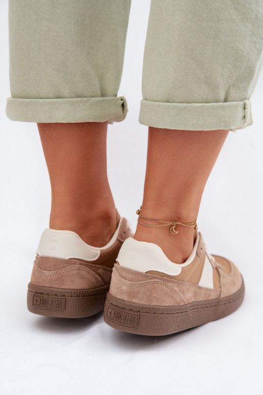 Sneakers modelio batai Moteriškas Big Star TT274177 dramblio kaulo spalvos
