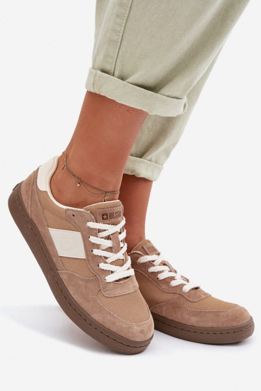 Sneakers modelio batai Moteriškas Big Star TT274177 dramblio kaulo spalvos