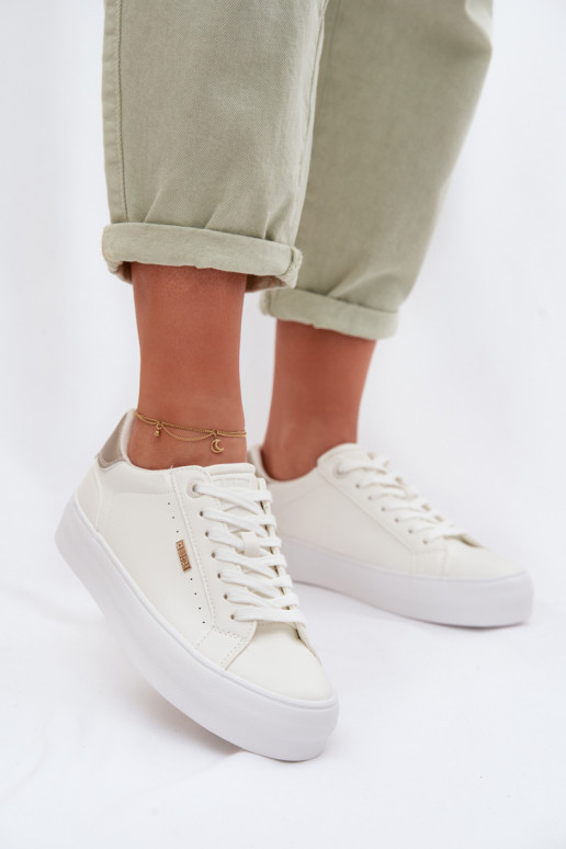 Sneakers modelio batai su platforma Big Star TT274805 baltos spalvos