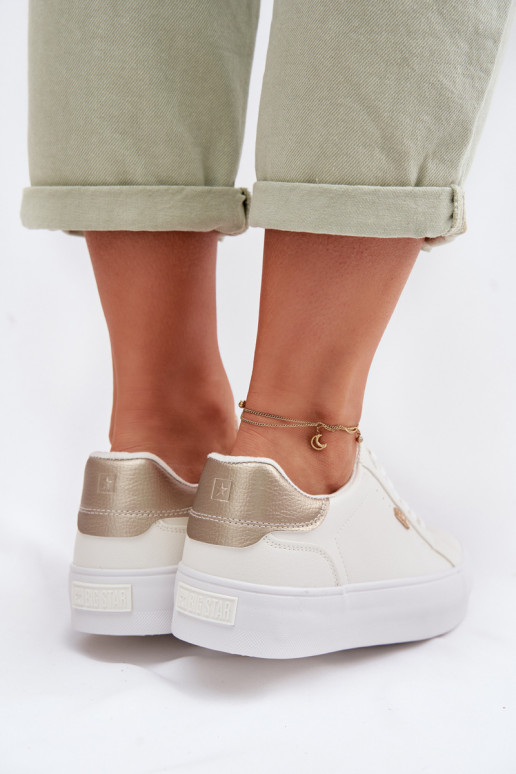 Sneakers modelio batai su platforma Big Star TT274805 baltos spalvos