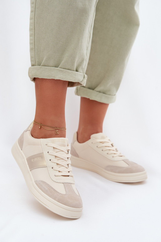 Sneakers modelio batai Moteriškas Big Star TT274155 smėlio spalvos