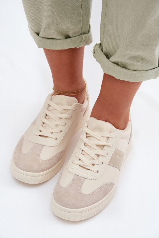 Sneakers modelio batai Moteriškas Big Star TT274155 smėlio spalvos