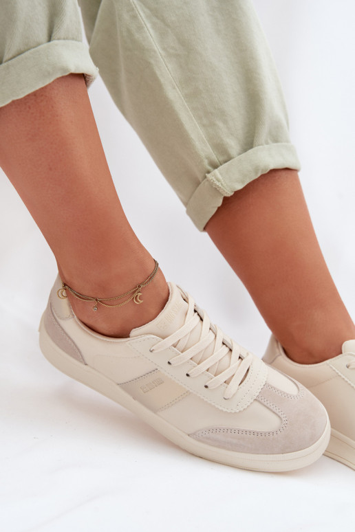 Sneakers modelio batai Moteriškas Big Star TT274155 smėlio spalvos