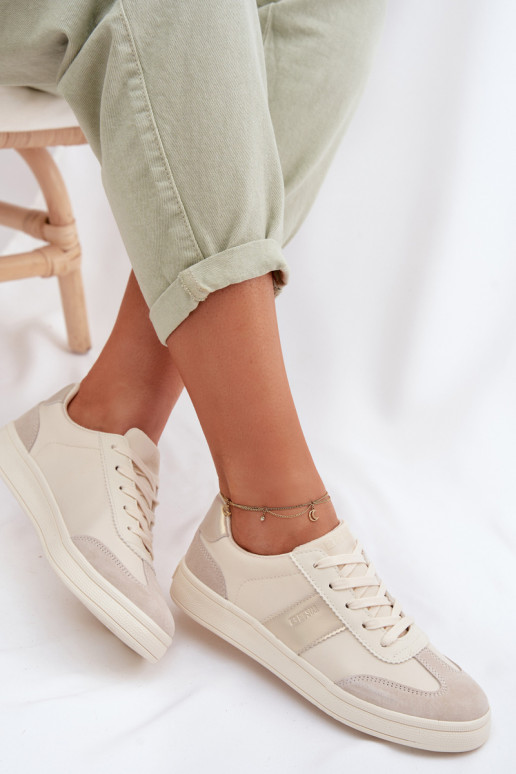 Sneakers modelio batai Moteriškas Big Star TT274155 smėlio spalvos