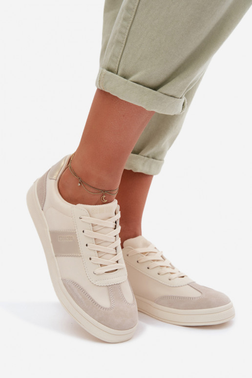 Sneakers modelio batai Moteriškas Big Star TT274155 smėlio spalvos