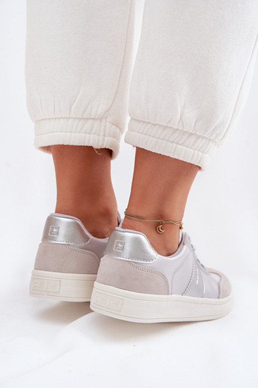 Sneakers modelio batai Moteriškas Big Star TT274156 pilkos spalvos