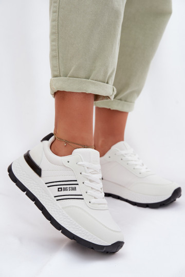 Sneakers modelio batai Moteriškas su platforma Big Star TT274882 Hi-Poly System baltos spalvos 2