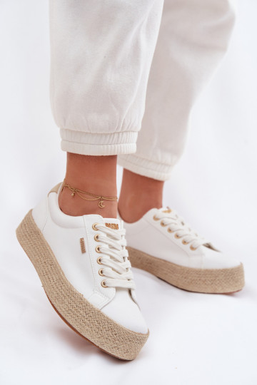 laisvalaikio batai Espadrilės su platforma Big Star TT274349 baltos spalvos 2