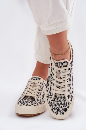 laisvalaikio batai Sportbačiai Moteriškas Big Star TT274842 dramblio kaulo spalvos 2