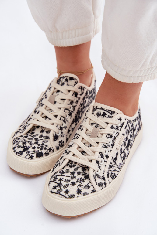 laisvalaikio batai Sportbačiai Moteriškas Big Star TT274842 dramblio kaulo spalvos