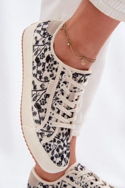 laisvalaikio batai Sportbačiai Moteriškas Big Star TT274842 dramblio kaulo spalvos