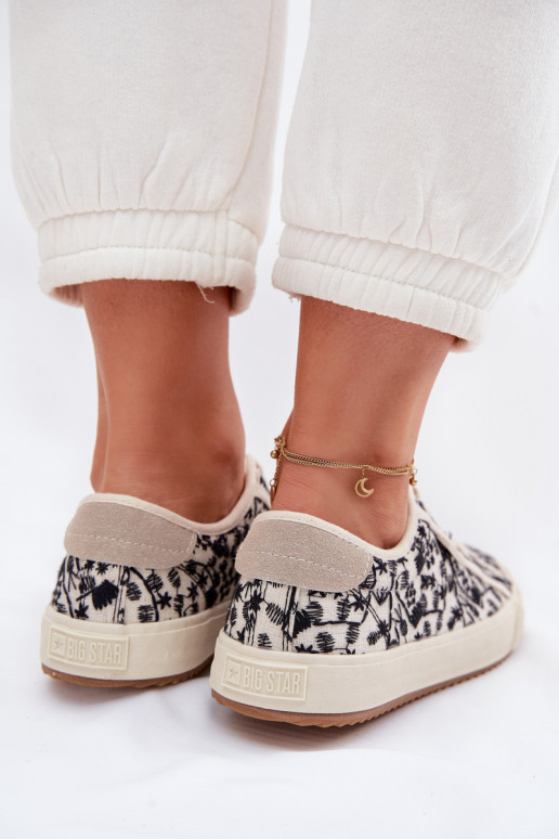 laisvalaikio batai Sportbačiai Moteriškas Big Star TT274842 dramblio kaulo spalvos