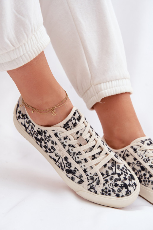 laisvalaikio batai Sportbačiai Moteriškas Big Star TT274842 dramblio kaulo spalvos