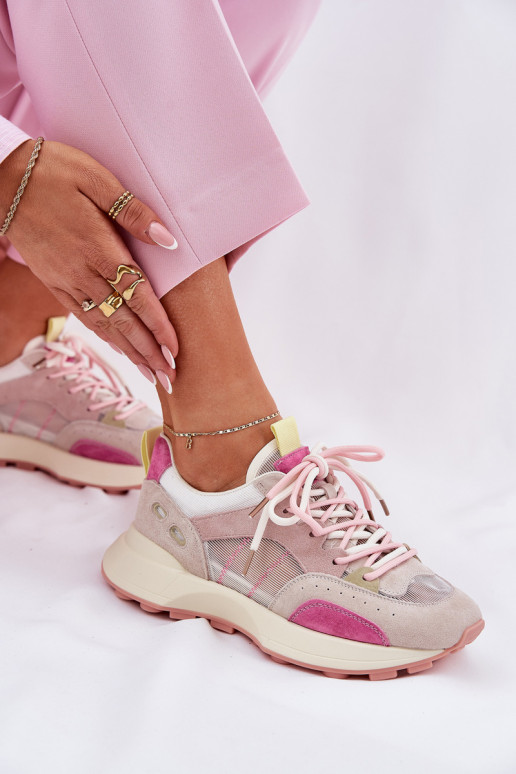 iš zomšos sportiniai bateliai Sneakers modelio batai Moteriškas Vinceza 66725 įvairių spalvų