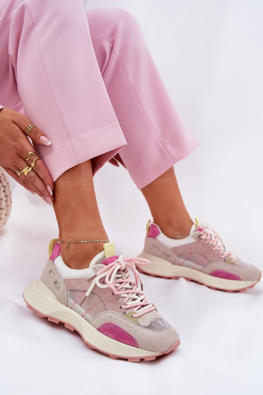 iš zomšos sportiniai bateliai Sneakers modelio batai Moteriškas Vinceza 66725 įvairių spalvų