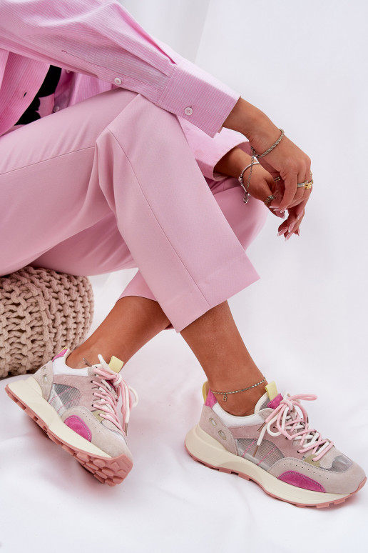 iš zomšos sportiniai bateliai Sneakers modelio batai Moteriškas Vinceza 66725 įvairių spalvų