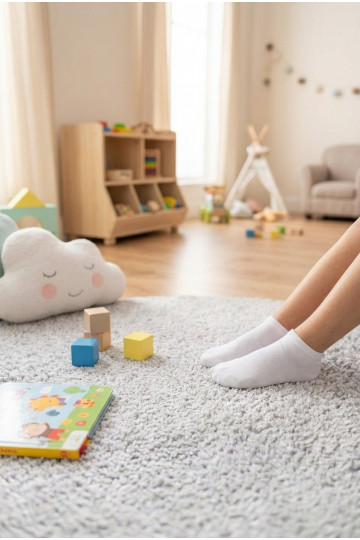 Vaikų puskojinės Sklandžiai baltos spalvos 2