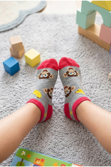 Puskojinės Tai turiłpki I Banany Vaikiški Jaunimas pilkos spalvos 2