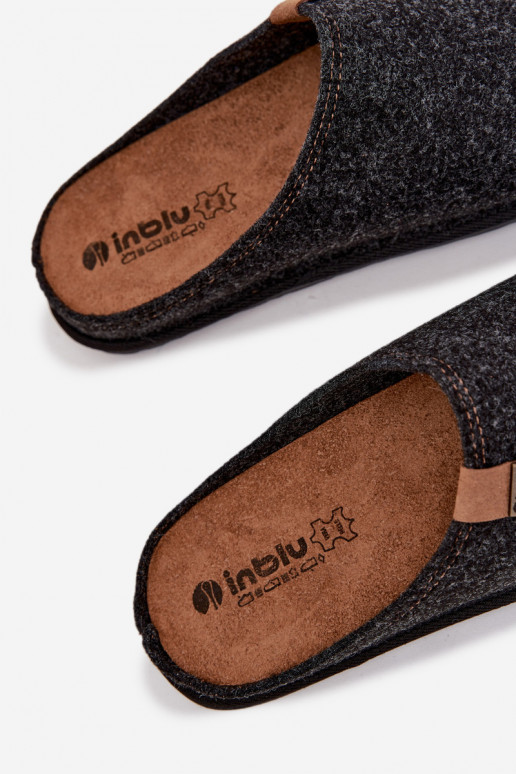 Šlepetės vyrams Prevencinė Inblu SI000025 pilkos spalvos